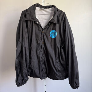 Santa Cruz sz L blue black skate surf‎ street wear jacket